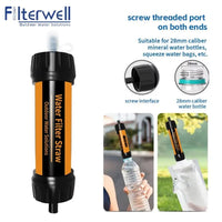Mini Mini Water Filter Straw Purifier Straw Purification Water Filter TUP Direct Drinking Drinking Water Filtering Straw Hiking Good Vibrations