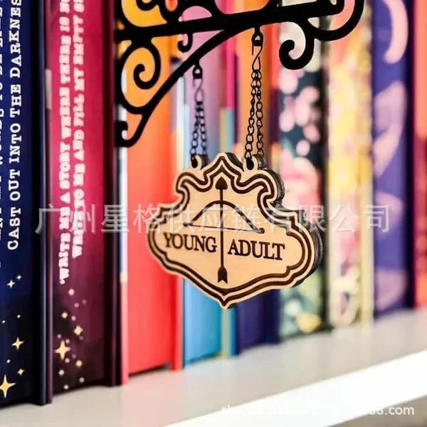 Book Nook Tavern Signs Book Page Divider Bookmark for Library Reading Organizer Creative Literary Decor Gift Good Vibrations