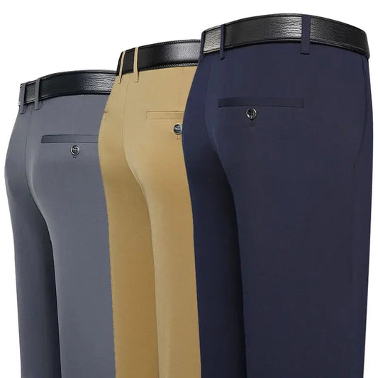 29-40 Summer Thin Casual Pants Business Men's Pants Middle-aged Dad Casual Pants Elastic Breathable Pants Good Vibrations
