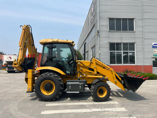 Backhoe Loader China Manufacturer Front Loader 4X4 Agricultural tractor Wheel Loader Cummins diesel Engine Customizable Digger Good Vibrations