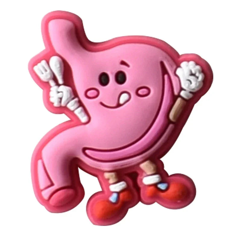 Shoe Charms for Crocs Accessories Organ Medical Care Shoes Charm for Croc Decorations Pins Men Accessory Jeans Woman Clogs Clips Good Vibrations