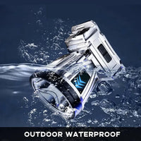 1000m High-beam Headlight Flashlight Headlamp rechargeabl waterproof Emergency Cycling Camping Good Vibrations