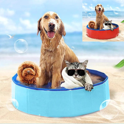 Foldable Portable Pet Swimming Pool Bathtub Indoor Outdoor Cold Water Bath Cleaning Bathtub Pet Accessories