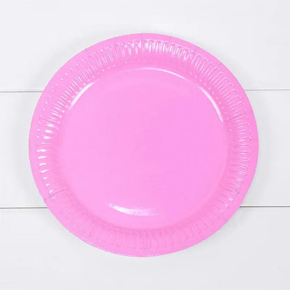 Solid Disposable Tableware Set, Party Supplies, Paper Plates, Wedding, Birthday Party Decor, Adult Favor, Black, Green, Blue, Good Vibrations
