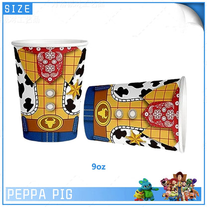 Toy Story Birthday Party Decoration Buzz Lightyear Balloons Paper Tableware Plate Cup Tablecloth Baby Shower Party Supplies Good Vibrations
