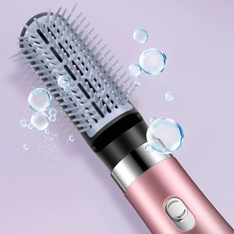 Hair Dryer Portable Comb lonic Hair Straightening Brush Hot Air Curling For Hair Roller Blow Dryer Quick Dry Hair Curler Curling Good Vibrations
