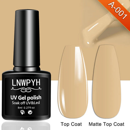 Nail Gel Polish 36 Color Gel Nail Polish Semi Permanent Gel Vernis Base Top Coat Nail Art Manicure Soak Off LED UV Gel Varnishes Good Vibrations