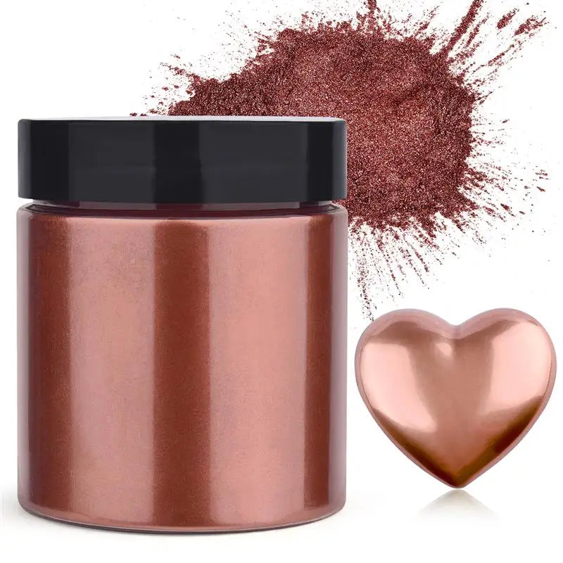 50g Shimmer Metallic Gold Silver Color Pigment Pearlescent Colorant Pearl Pigment Dye UV Resin Epoxy Colour Jewelry Making Good Vibrations