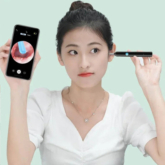 Wireless Visual Silicone Ear Spoon Endoscope Earpick Camera Otoscope Safe Ear Cleaner for Kids & Adults Good Vibrations