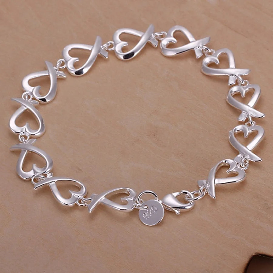 925 Sterling Silver Bracelets for Women Wedding Lady Cute Noble Pretty Jewelry Fashion Nice Chain Free Shipping Hot Gifts Good Vibrations