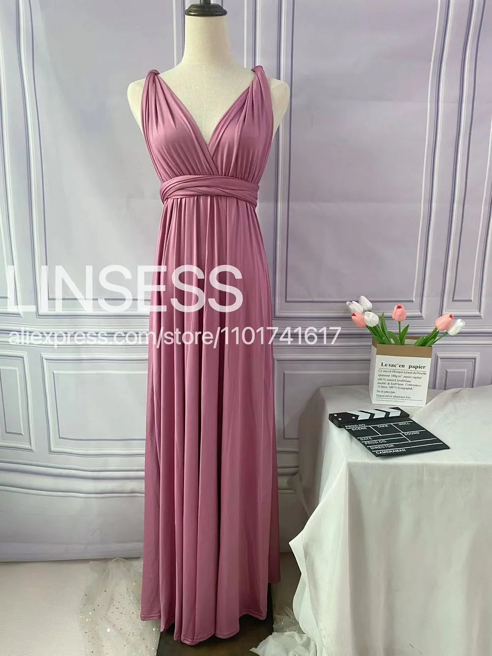 Multiway Maxi Dress Bridesmaid Dress Infinity Cocktail Dress Floor Length Bridesmaid Dress Maxi Dress for Bridesmaid Gifts Good Vibrations