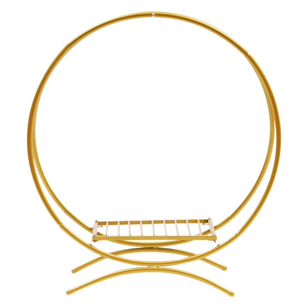 Gold 80cm Wedding Cake Stand Flower Stand Floral Hoop Wedding Decor Good Vibrations