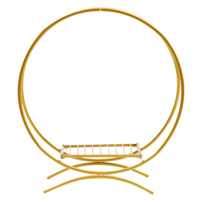 Gold 80cm Wedding Cake Stand Flower Stand Floral Hoop Wedding Decor Good Vibrations