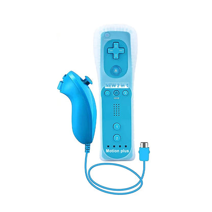 1 Set/2 Set Remote Controller with Nunchuck Controller for Wii Games Control for Wii Console Wireless Gamepad with Motion Plus Good Vibrations
