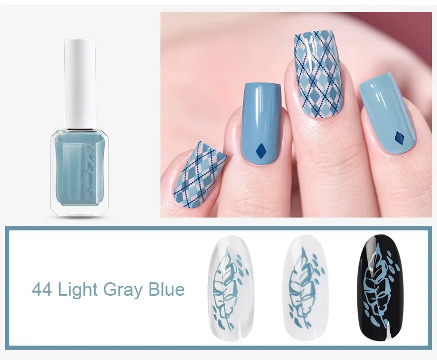 11ml 24 Colors Nail Stamping Polish Gold Silver Nails Art Varnish for Stamping Plate DIY Nail Printing Polish Nail Art Tools Good Vibrations