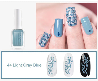 11ml 24 Colors Nail Stamping Polish Gold Silver Nails Art Varnish for Stamping Plate DIY Nail Printing Polish Nail Art Tools Good Vibrations