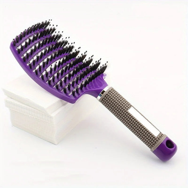 1pc Magic Scalp Massage Hair Brush for Women - Professional Detangling Tool for Wet Curly Hair - Hairdressing Tool Good Vibrations