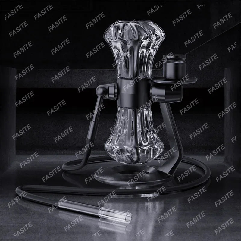 Diamond Gravity Hookah Shisha Pipes for Smoking Grass Chicha Sheesha Bowl Complete Kit Cachimbas 360°rotation Glass Кальян Set