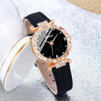 Womens Watches 5Pcs Set Luxury Rhinestone Women Fashion Elegant Wristwatch Quartz Watch For Girl WristWatch Bracelet Gift Good Vibrations