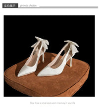 Wedding Heels Women Luxury Brand Design String Bead Pearls High Heels Ladies Sexy Elegant Pointed Toe White Black Pumps2025 Good Vibrations