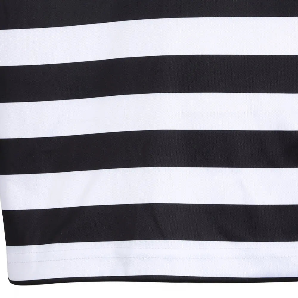 Men's French Mime Artist Costume Tops Cosplay Clown Halloween Party Outfits Fancy Dress Good Vibrations