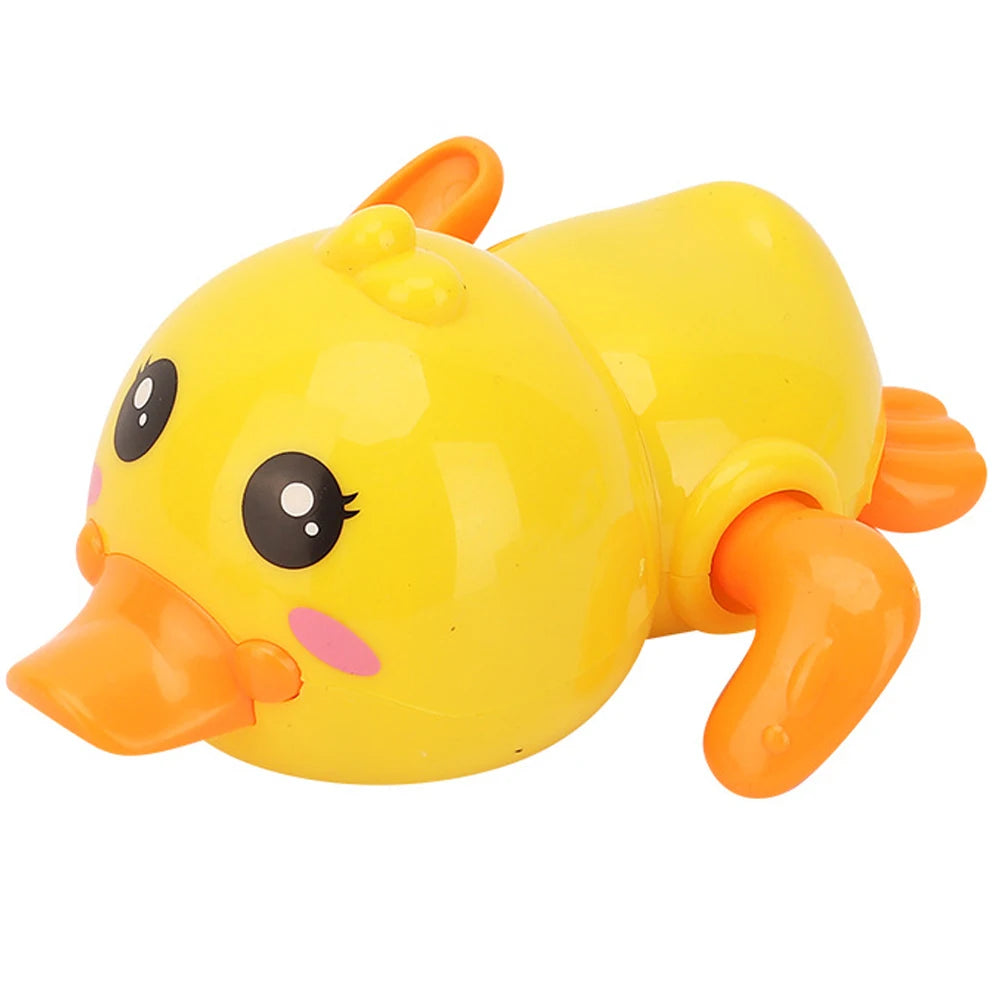 Baby Bath Toys Children Bathing Cute Swimming duck Water Playing Toys Clockwork Car Cartoon Vehicle Baby Bath Toy for Kids Gift Good Vibrations