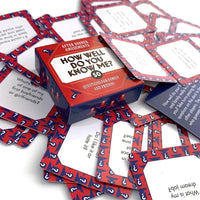 mini box. - How well do you know me? - Game Board Game Card Entertainment Entertainment cards for family friends GOOD Vibrations