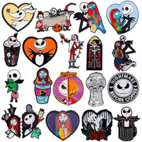 Halloween Skeleton Enamel Pin Horror Badges on Backpack Women Brooches Lapel Pin Movie Jewelry Cosplay Accessories Birthday Gift Good Vibrations