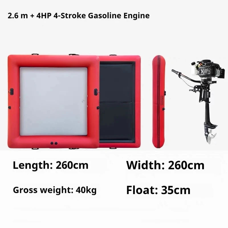 Inflatable Floating Lounge Boat Pvc Inflatable Boat Paddle Surfing Portable Fishing Boat For Outdoor activities Good Vibrations