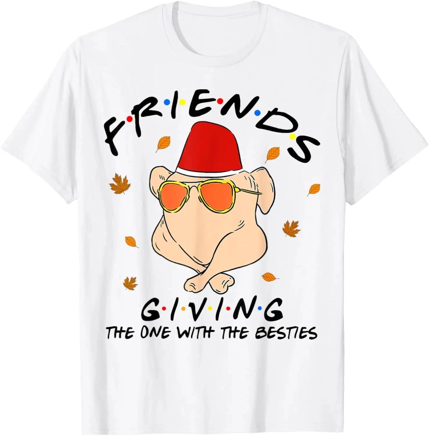 Funny Turkey Friends Giving Happy Friendsgiving,Thanksgiving T-Shirt Good Vibrations