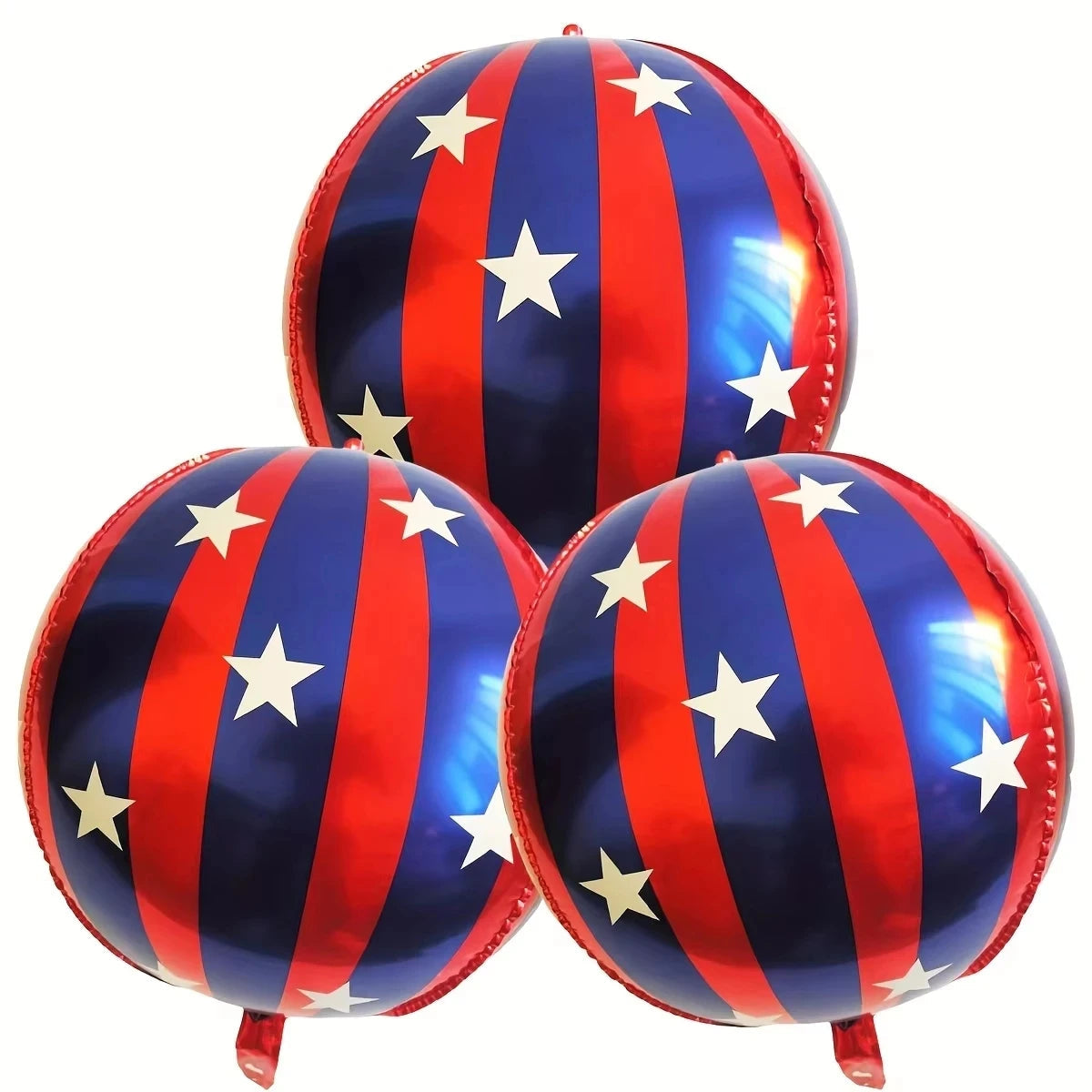 3 Pcs 22 Inch 4D Striped Star Aluminum Film Balloon Ktv Mall Home School Decoration Circus Party Supplies Kids Photo Booth Props Good Vibrations