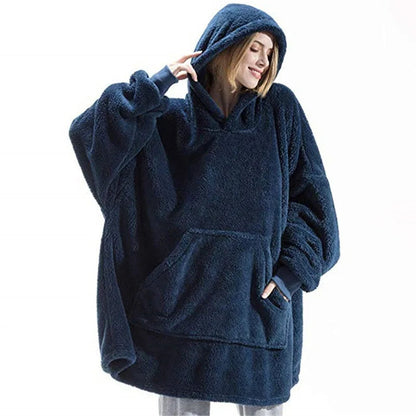 10 Colors Fleece Unisex Loose Hooded Coats Autumn Winter Add Velvet Lover Men And Women Pullover Sweatshirt FYY-9008 Good Vibrations