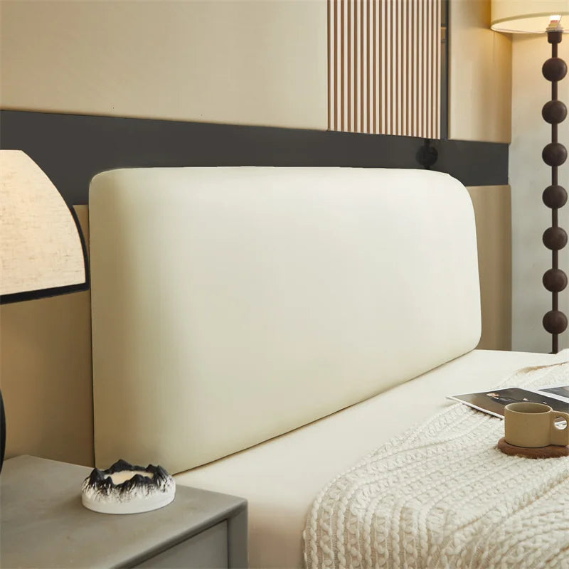 Pu Leather Bed Headboard Cover Technology Cloth Waterproof Bed Head Cover All-inclusive Bedside Protector Slipcovers Bedroom Good Vibrations