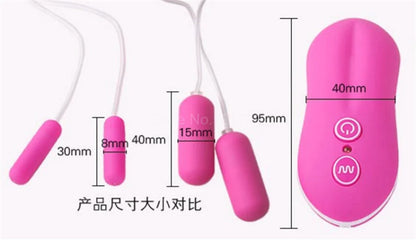10 Speed Dual Bullet Vibe Vibrator - Double Eggs Toy