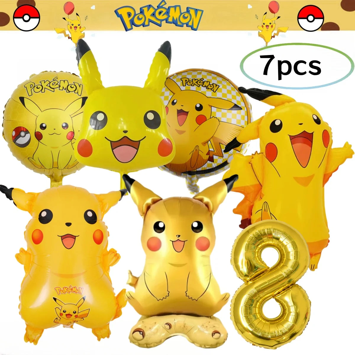 Pokemon Birthday Party Decorations Pikachu DIY Sticker Tableware Plate Tablecloth Baby Shower Kids Favors Gifts Party Supplies Good Vibrations