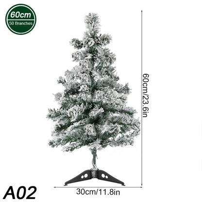 45/60cm Artificial PVC Christmas Cedar Tree Fir Pine Tree for Home New Year Christmas Trees Christmas Decor Noel Navidad Gift Good Vibrations