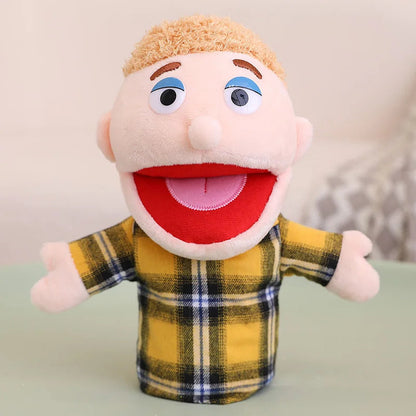 28-33cm Kids Plush Finger & Hand Puppet Popular Activity Boy Girl Role Play Bedtime Story Props Family Role Playing Toys Doll Good Vibrations
