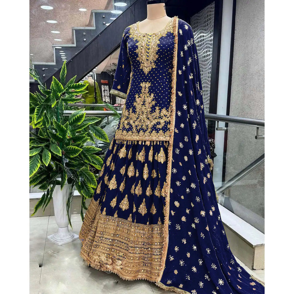 Beautiful Wedding Dresses Top Lehenga and Dupatta Elegant Wedding Wear Ensemble Good Vibrations