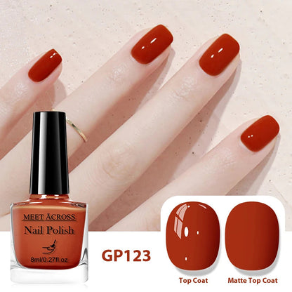 8ml Peel Off Water-Based Nail Polish Red Nails Fast Drying Long-Lasting Nail Art Polish DIY Design No Need Lamp Cure Manicure Good Vibrations