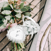 Mini Lace Ring Box Satin Wedding Ring Pillows With Handle Heart Shape Ceremony Bridal Party Supplies Festive Decorations Good Vibrations