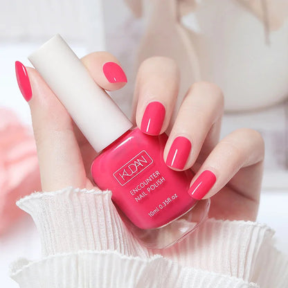 Air Dry Nail Polish 10ml 0.35 oz Water Based Non Toxic Odorless Quick Dry Toenail Finger Gel No Lamp Baking Nail Art Manicure Good Vibrations
