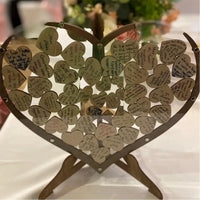 Wedding Ceremony Decor Wood Guest Book Alternative Bridal Shower Guest Book Sign Wedding Table Decor Personalized Wedding Gift Good Vibrations