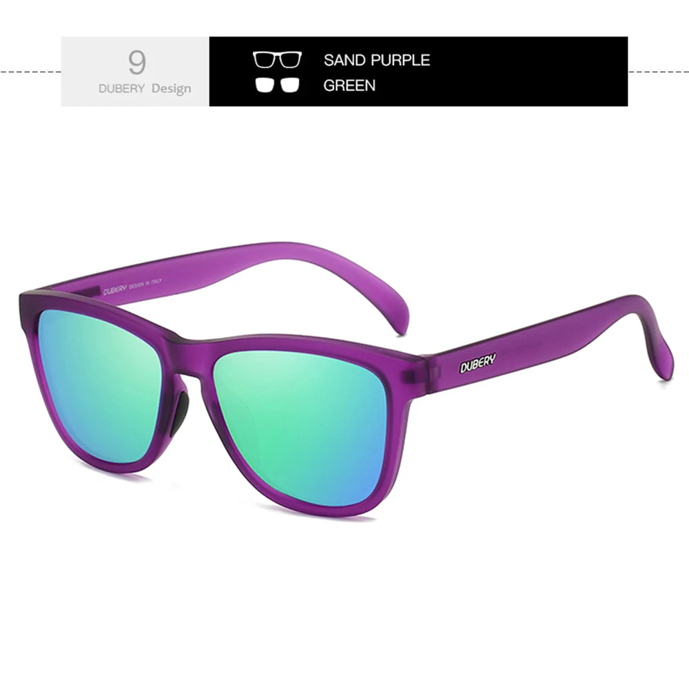 DUBERY Full Rim Polarized Sunglasses For Men And Women 28 Colors Model 550 Good Vibrations