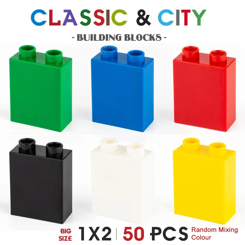 NEW Big Building Blocks For Toddlers Baby Large Classic Building Bricks Set Toys Kids Christmas Gift Compatible With Major Brand Good Vibrations