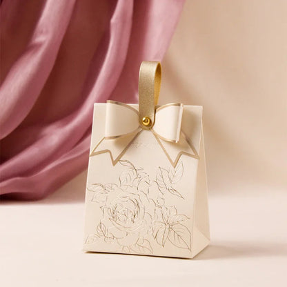 DIY Favors Birthday Party Jelwery Gift Packing Box Flowers Birds and Forest Wedding Candy Box with Wooden Ring Empty Paper Boxes Good Vibrations