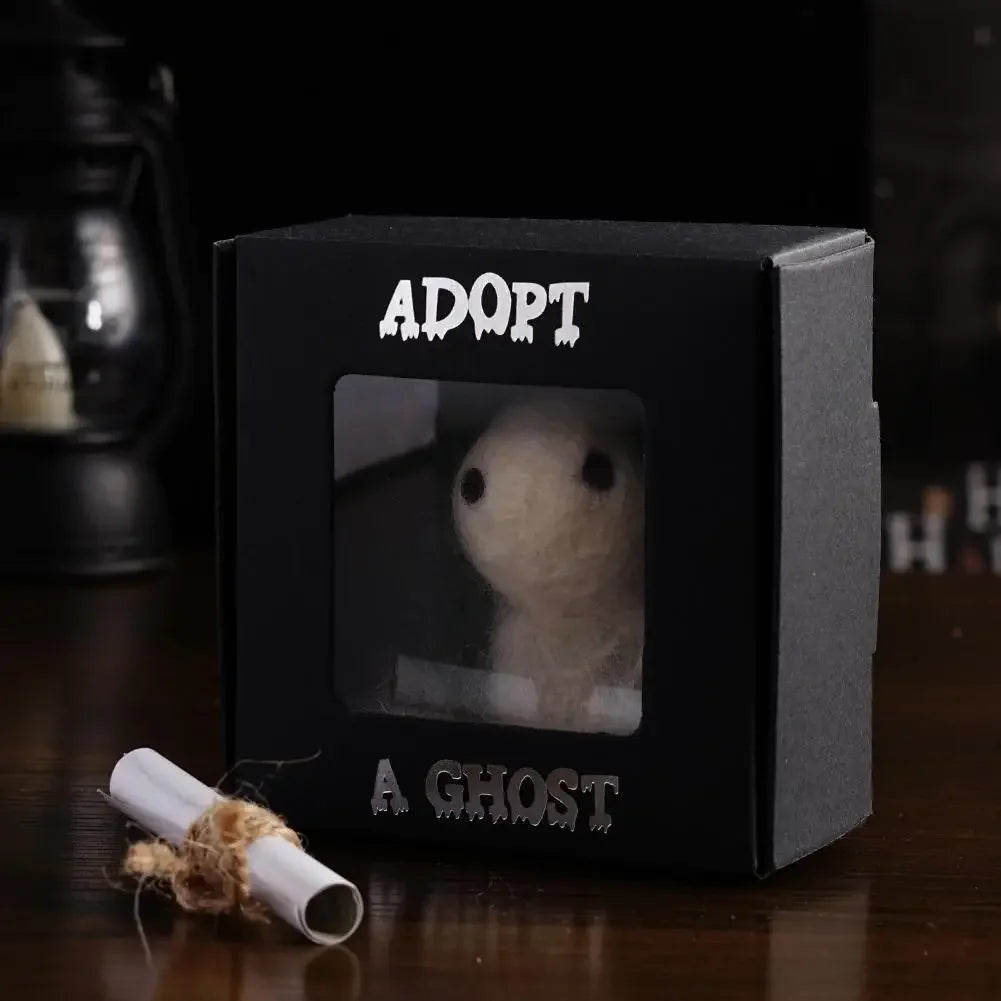 Adopt A Ghost 2024 Super Cute Little Pocket Ghost with A Tiny Scroll, Mini Plush Stuffed Ghost Doll for Halloween Decor Lov N3Y7 Good Vibrations
