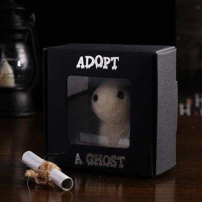 Adopt A Ghost 2024 Super Cute Little Pocket Ghost with A Tiny Scroll, Mini Plush Stuffed Ghost Doll for Halloween Decor Lov N3Y7 Good Vibrations