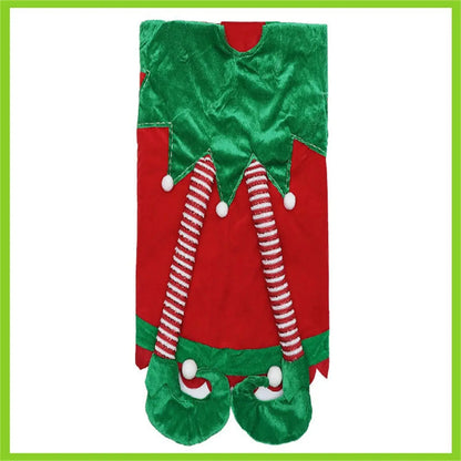 Christmas Tree Skirt 3D Elf Mat XmasTree Skirts Indoor Outdoor Tree Foot Cover Winter Holiday Party Decorations for Home Good Vibrations