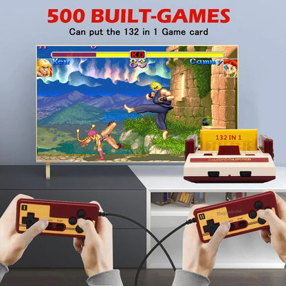 8 Bit Video Game Console Built in 500 Classic Games Family Computer TV Game Console Support Game Cartridge For FC Retro Gaming Good Vibrations