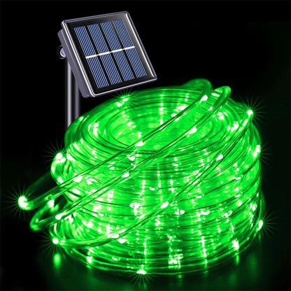Solar Rope Lights Outdoor LED String Lights 8 Modes Garden Hose Lights Decorative Wedding Christmas Halloween Patio Porch Pool Good Vibrations